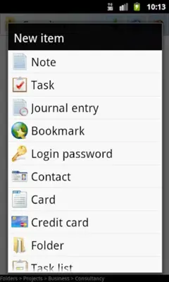 B-Folders Password Manager android App screenshot 0