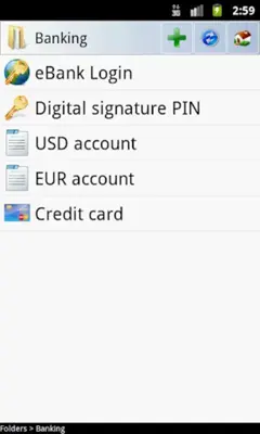 B-Folders Password Manager android App screenshot 2